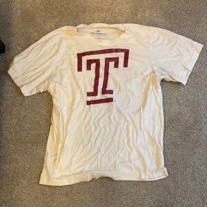 Colosseum Cream Temple T Shirt with Maroon Graphic